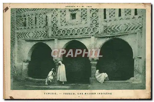 Cartes postales Tunisie Tozeur Une Maison indigene