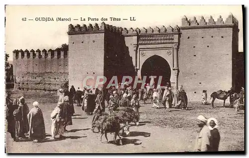 Cartes postales Oudjda La Porte Des Tetes Anes