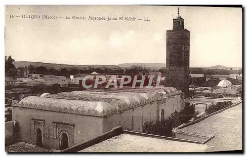 Cartes postales Oudjda La Grande Mosquee Jama El Kebir