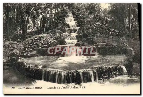 Ansichtskarte AK Sidi Bel Abbes Cascade Du Jardin Public