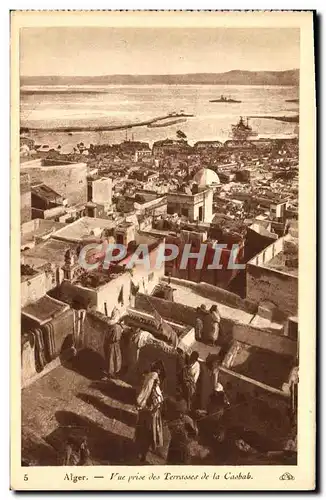 Ansichtskarte AK Alger Vue Prise Des Terrasse De La Casbab