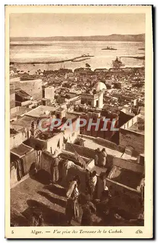 Cartes postales Alger Vue Prise Des Terrasse De La Casbab