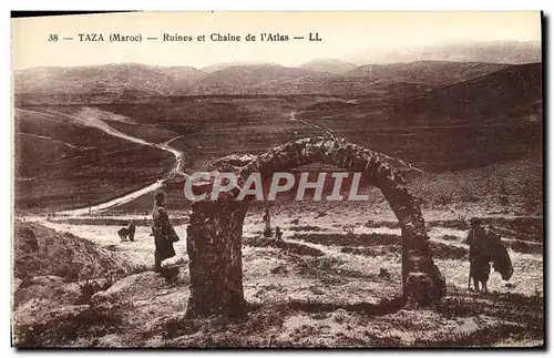 Cartes postales Taza Ruines Et Chaine De l'Atlas