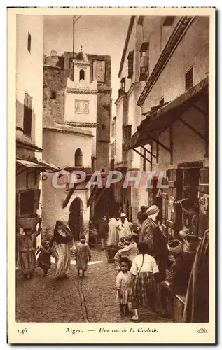 Ansichtskarte AK Alger Une Rue De La Casbab Enfants