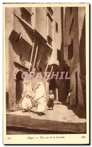 Ansichtskarte AK Alger Une Rue De La Casbab Femmes