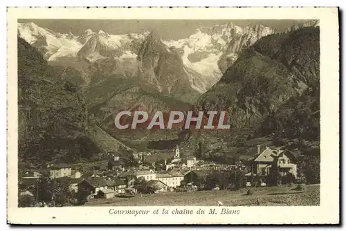 Cartes postales Courmayeur Et La Chaine De M Blanc