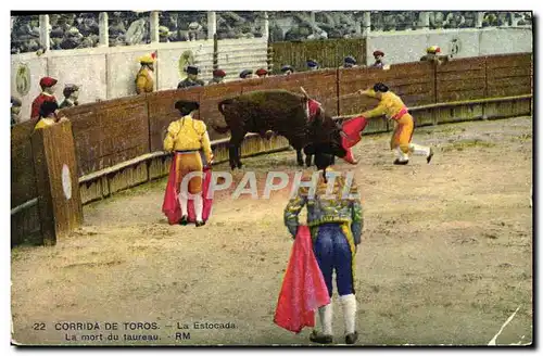 Ansichtskarte AK Corrida De Toros La Estocada La Mort Du Taureau