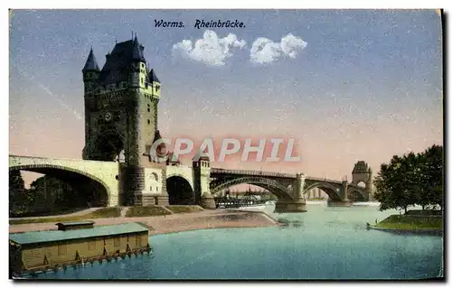 Cartes postales Worms Rheinbrucke