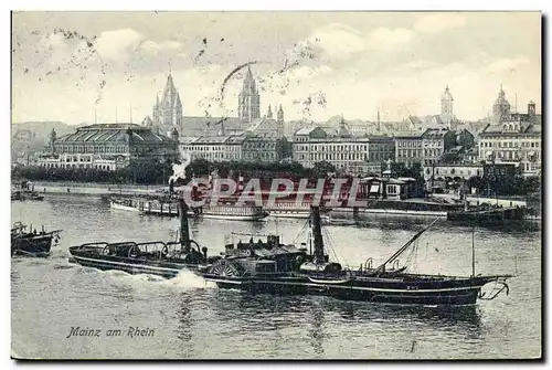 Cartes postales Mainz Am Rhein Bateau