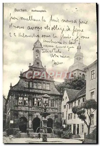 Cartes postales Buchen Rathausplatz