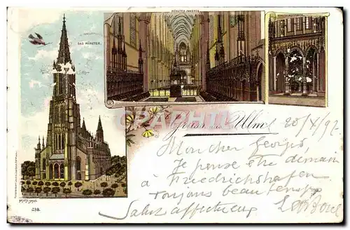 Cartes postales Gruss aus Ulm Carte 1897