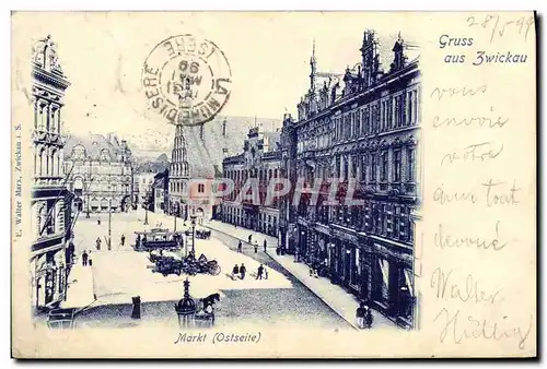 Cartes postales Gruss Aus Zwickau Markt