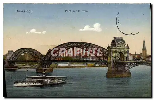 Cartes postales Dusseldorf Pont Sur Le Rhin