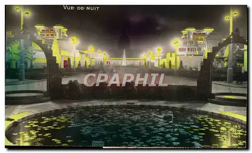 Cartes postales Paris Exposition des Arts Decoratifs Vu De Nuit