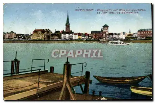 Cartes postales Dusseldorf Rheinpartie Mit Blick Auf Dusseldorf Le Rhin Avec Vue a Dusseldorf