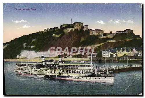 Cartes postales Enrenbreitstein Bateau