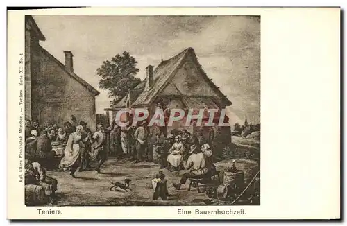 Cartes postales Teniers Eine Bauernhochzeit