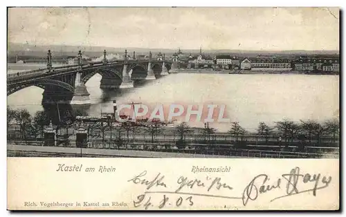 Cartes postales Kastel Am Rhein Rheinansicht