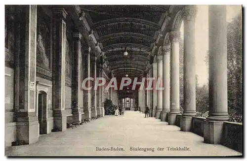 Cartes postales Baden Baden Saulengang Der Trinkhalle