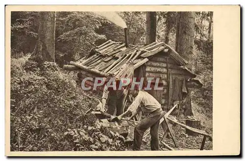 Cartes postales Schwarzwald Industrie Die Hotzhacker Beim Axtschleifen