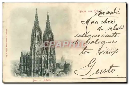 Cartes postales Gruss Aus Koln Dom Sudseite