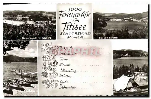 Cartes postales Feriengrube Vom Titsee Schwarzwald