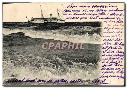 Cartes postales Auf Hoher See Bateau