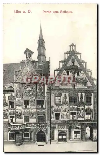 Cartes postales Ulm A D Partie Vom Rathaus