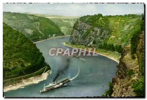 Cartes postales moderne Der Rhein Im Felsental Der Loreley