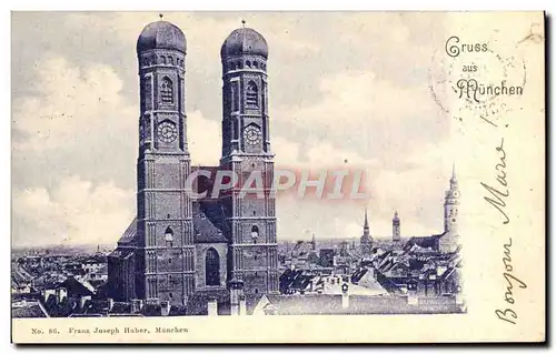 Cartes postales Gruss Aus Munchen Carte 1899