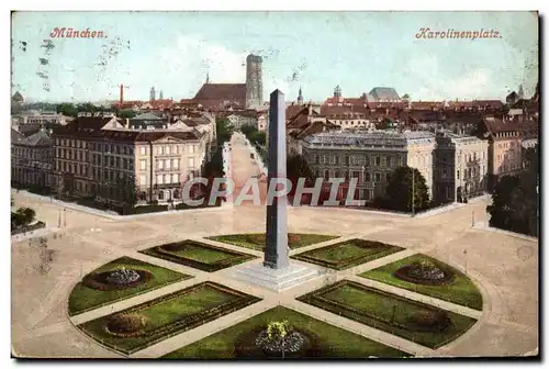 Cartes postales Munchen Karolinenplatz