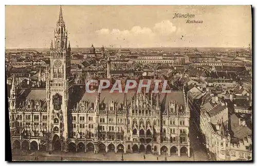 Cartes postales Munchen Rathaus