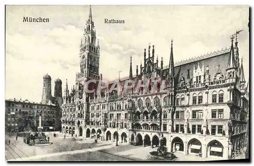 Cartes postales Munchen Rathaus