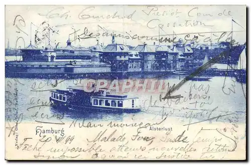 Cartes postales Hamburg Alsterlust Bateau