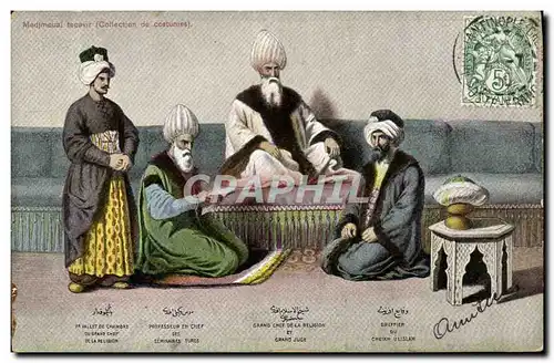 Cartes postales Medjmoual Tecavir Collection de Costumes Turquie Folklore