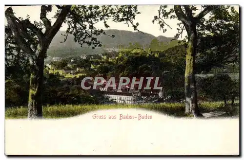 Cartes postales Gruss Aud Baden Baden