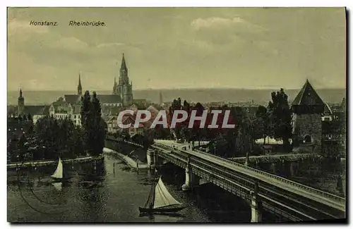 Cartes postales Konstanz Rheinbrucke