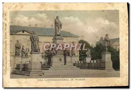 Cartes postales Das Lutherdenkmal In Worms