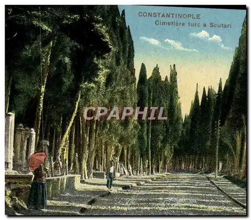 Cartes postales Constantinople Cimetiere Turc A Scutari Turquie