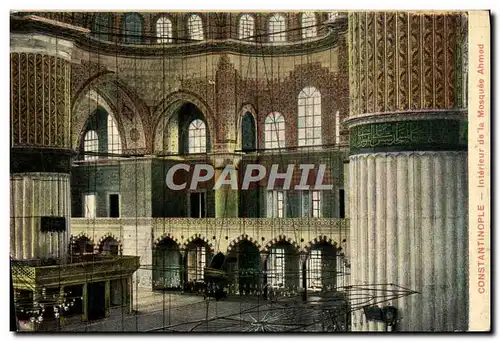 Cartes postales Constantinople Interieur De La Mosquee Ahmed Turquie