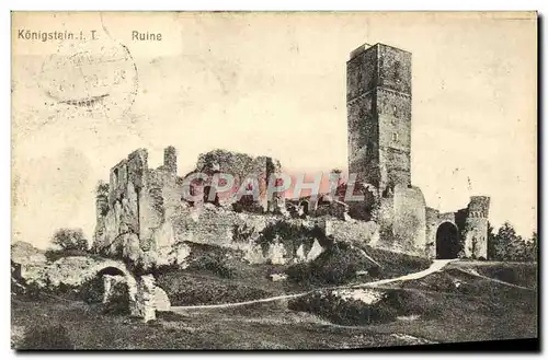 Cartes postales Konigstein F T Ruine