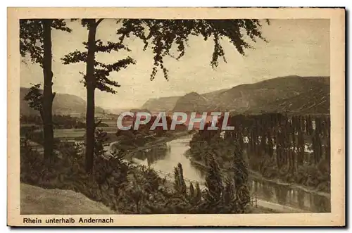 Cartes postales Rhein Unterhalb Andernach