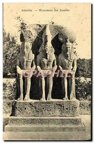 Ansichtskarte AK Ismailia Monument Des Ramses Egypte