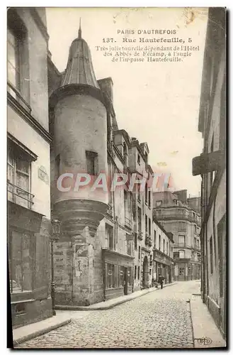 Ansichtskarte AK Paris d&#39Autrefois Rue Hautefeuille Hotel des Abbes de Fecamp