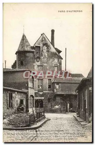 Ansichtskarte AK Paris D&#39Autrefois Rue des Gobelins Maison dite de la reine Blanche