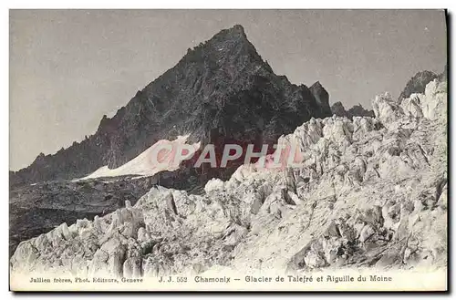 Cartes postales Chamoix Glacier de Talefre et Aiguille du moine