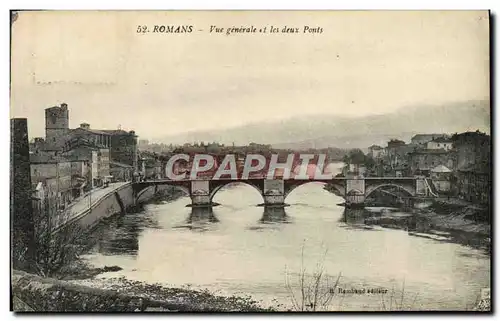 Cartes postales Romans Vue Generale et les Deux Ponts