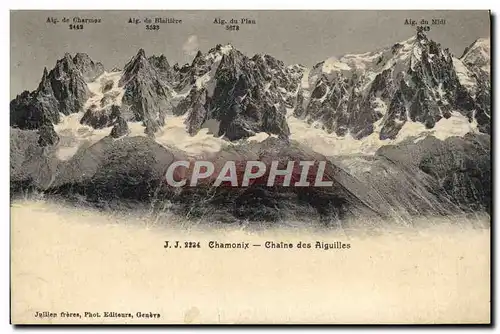 Cartes postales Chamonix Chaine des Aiguilles