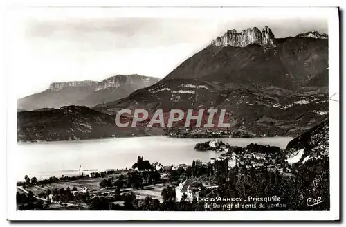 Ansichtskarte AK Lac D&#39Annecy Presqu&#39ile de Duingt et Dents de Lanfon