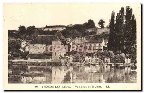 Cartes postales Thonon Les Bains Vue Prise de La Jetee